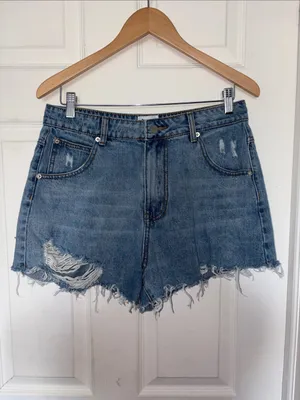Princess Polly Feels Like Summer Denim Shorts Blue Size 10 thumbnail 3