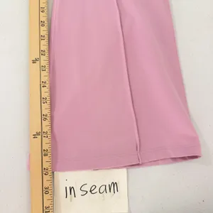 PINK Victoria's Secret Flare Leggings Womens Small Short Pintuck Seam Pink thumbnail 8