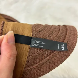 Torrid Packable Brown Woven Sun Visor Size M/L thumbnail 9
