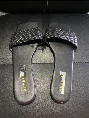 Shein Black Braided Slide Sandals Size 42/11 US thumbnail 4