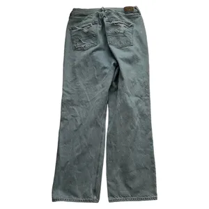 American Eagle Ripped Highest Rise 90s Boyfriend Jean 10 Short Women’s Blue 3648 thumbnail 3