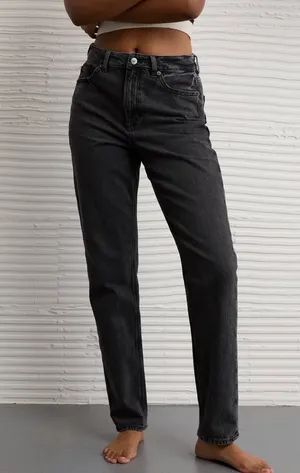 American Eagle Curvy Straight Jeans thumbnail 3