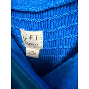Loft Beach Womens Royal Blue‎ Wide Leg Jumpsuit Tie Strap Surplice V-Neck M NEW thumbnail 3