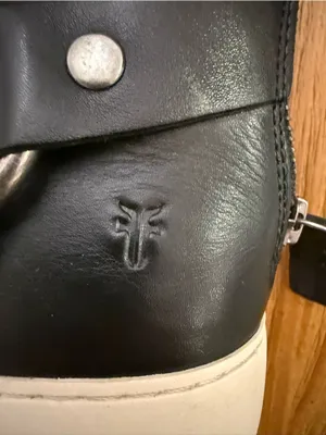 Frye Lena Harness Bootie Black Leather Platform Sneaker 8.5 NWOB thumbnail 7