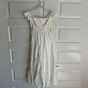 Reformation White Derek Off The Shoulder Midi Dress NWT‎ thumbnail 4