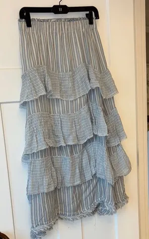 Anthropologie Tiered Maxi Skirt thumbnail 1