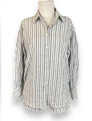 Commence Navy and White Striped Shirt thumbnail 5