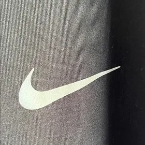 Nike Black Leggings with White Swoosh Woman’s‎ Size Small thumbnail 2
