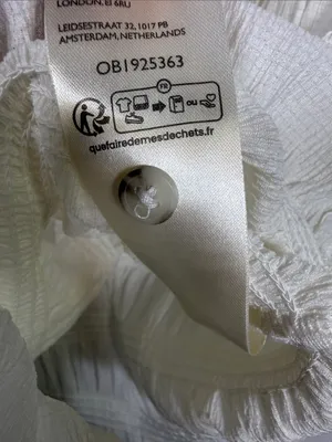 Anthropologie Maeve Smocked Button-Front Top in Ivory W2545 Sz XS thumbnail 9