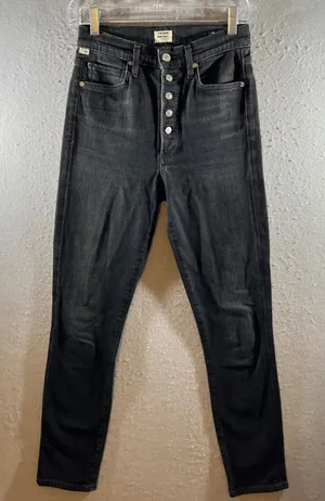 1302 | Citizens of Humanity‎ Olivia High Rise Slim Ankle Jeans Black Womens 25 thumbnail 1