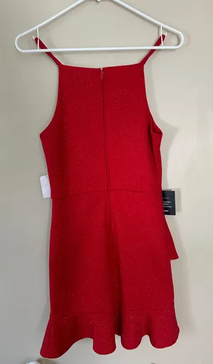 Charlotte Russe Sparkly Red Dress thumbnail 2