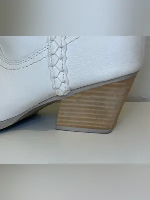 Dolce Vita Karyn Cowboy White Braided Western Leather Ankle Booties Size 10 thumbnail 13