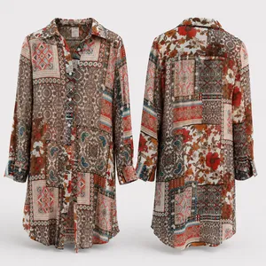 Gimmicks Boho Patchwork Shirt Dress Tunic thumbnail 1