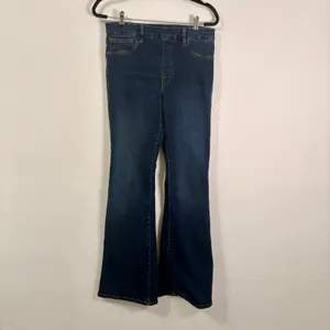 Good American Pull On Indigo Flare Jeans Sz L thumbnail 2