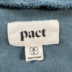 Pact Organic‎ Cotton Airplane Cardigan Sweater Slate Blue Women's Size M / L thumbnail 4