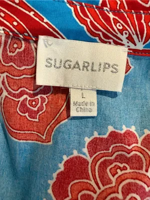 Sugarlips Ripon Floral Cileah Collared Maxi Dress Pockets Size Large Cotton thumbnail 8