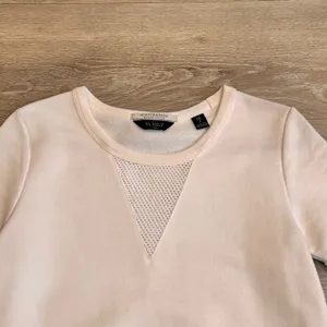 SCOTCH & SODA MAISON‎ SCOTCH cream mesh inset sweatshirt dress size Small S thumbnail 3