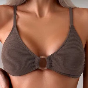 SHEIN Swim Summer Beach Women's Round Ring Connect Bikini Set thumbnail 3