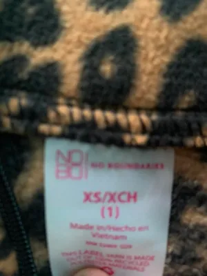 Cheetah Print Sherpa Size XS thumbnail 3