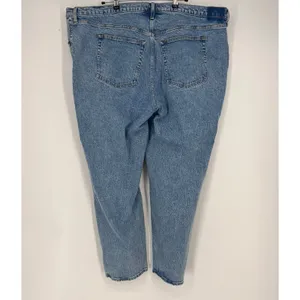 abercrombie & fitch Curve Love Ultra High Rise 90s Straight Jean 37/ 24 short thumbnail 5