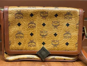 Vintage MCM Cognac Visetos Shoulder Crossbody Bag Made in Germany thumbnail 1
