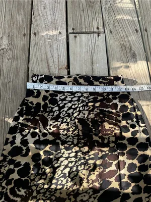 Vtg 90s Chico’s Bengal Animal Print stretchy Maxi Skirt, Size Chico’s 0 (S) thumbnail 4