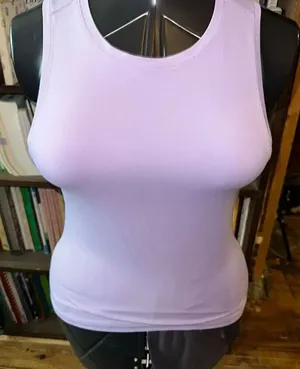 Zyia purple fitted racerback athletic sleeveless sporty shirt thumbnail 1
