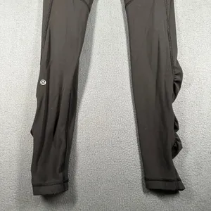 Lululemon Speed Tight III Ruched Leggings Womens 4 Black‎ Pull On Pockets thumbnail 11