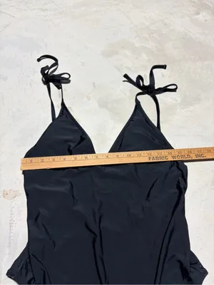 Aerie one piece full coverage black swimsuit large thumbnail 6