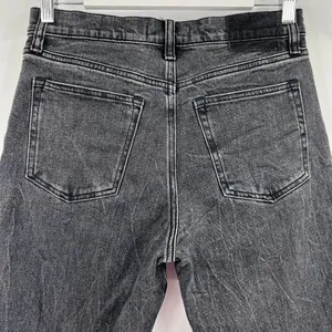 Abercrombie & Fitch The‎ Mom High Rise Black Wash Denim Tapered Jeans Size 4XS thumbnail 8