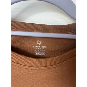 Aerie Offline Brown Cropped Long Sleeve - XS thumbnail 3