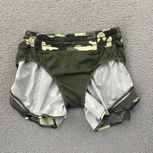 Lululemon Hotty Hot Low Rise Shorts 4" Heritage 365 Camo Green Athletic Women 6 thumbnail 3