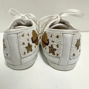 VTG Colorwerks Beaded Sneakers White Size 6 thumbnail 11