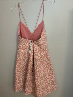 Alice + Olivia Rose and White Floral Slip Dress thumbnail 3