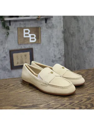 NWT Michael Michael Kors Womens Jennings Suede Loafer 40S6JNFP1S Khaki Brown 9M thumbnail 7