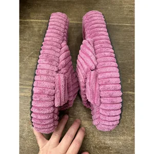 NWOB Free People Two Days in Ibiza Terry‎ Platfrom Slide Sandals Orchid size 9.5 thumbnail 2