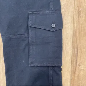 🌟Aritzia🌟 Tna Troop Cotton Cargo Pants Wide Leg Black Sz 4 thumbnail 4