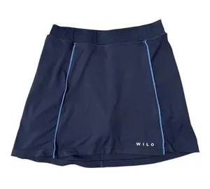 Wilo The Label Navy Athletic Skort with Light Blue Piping thumbnail 1