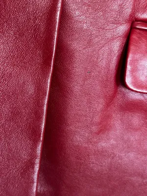 Margaret Godfrey‎ Red Genuine Leather Jacket Size Medium thumbnail 3