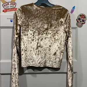 Hollister crushed velvet top small thumbnail 2