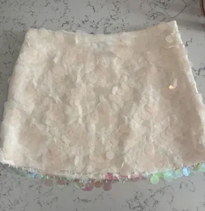 En Saison Sequin Skirt White Size XS thumbnail 1