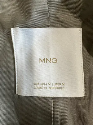 Mango Cropped Utility Jacket in Taupe Size M thumbnail 7