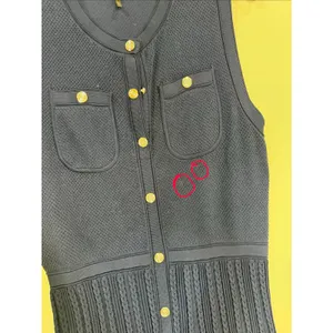 Maje Navy Sleeveless Knit Midi Dress Size 40 ( US 8) thumbnail 4