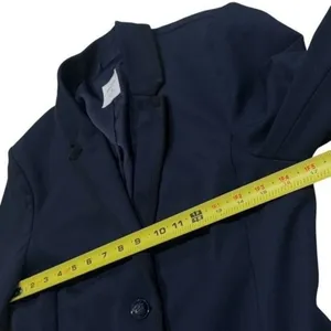 Gap‎ The Academy Blazer Navy and Black Trim Academia Old Money Career 4 thumbnail 8