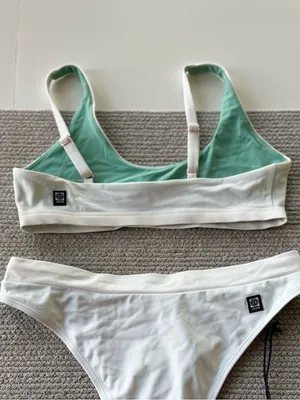 Jolyn Clothing White Amelia Bikini Top Size Small (Top only) thumbnail 2