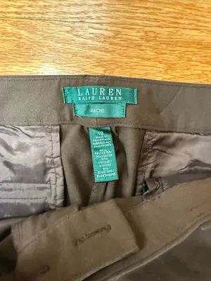 ☀️Lauren Ralph Lauren Brown Dress Pants thumbnail 2