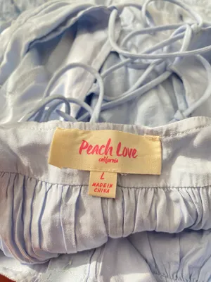 Peach Love Blue Dress thumbnail 3