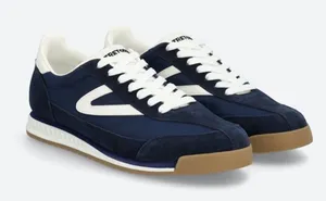 TRETORN Rawlins 2.0 Leather Sneaker Navy Blue Women's Sz 10 NWT thumbnail 1