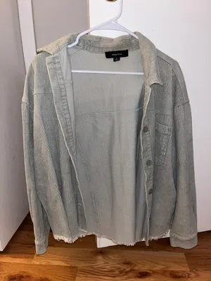 Sage Green Corduroy Jacket Size M thumbnail 1