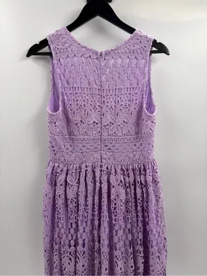 The clothing company purple v-neck lace bohemian maxi dress size large NWT thumbnail 8